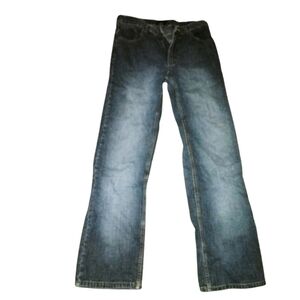 S) Emergency Exit Men’s Blue Denim Jeans 32x34 – Classic Straight Fit